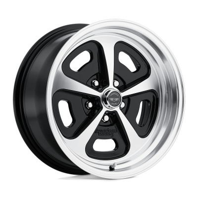 American Racing Vintage - American Racing VN501 500 MONO CAST 15x7 5x4.5 0mm Black/Machined VN50157012500