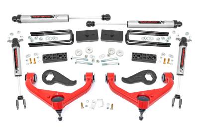 Rough Country Suspension Systems - Rough Country 97770RED 3" V2 Lift Kit w/UCA's for 20-26 Silverado/Sierra 2500HD