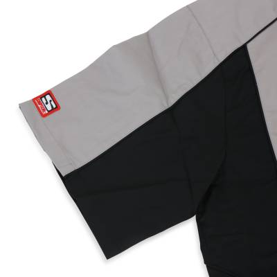 Simpson Safety - Simpson Safety 39012YG Talladega Button Up Shirt 3XL Black/Gray
