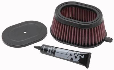 K&N - K&N KA-6589 Replacement Air Filter for Kawasaki KLR650