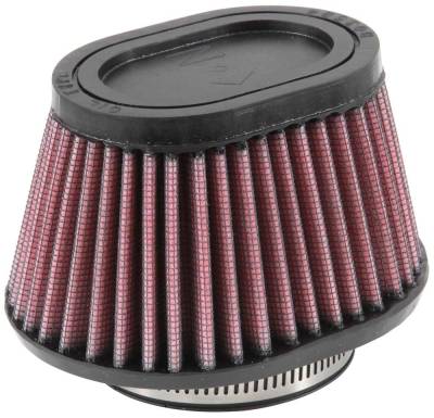 K&N - K&N RU-2780 Universal Clamp-On Air Filter Oval Straight