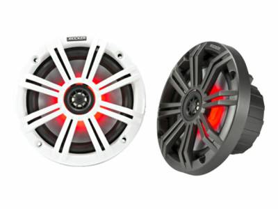 Kicker - Kicker 45KM654L KM654L KM-Series 6.5" Coaxial LED Marine Speakers Pair