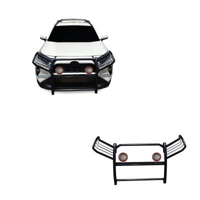 Black Horse Off Road - Black Horse 17A093904MA-PLFR Black Grille Guard w/LED for 19-24 Toyota RAV4