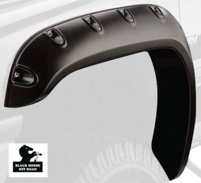 Black Horse Off Road - Black Horse FF-NITI01-SM-PKT Fender Flares Black for 04-15 Nissan Titan