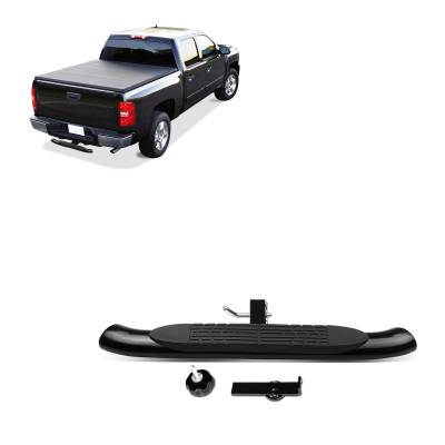 Black Horse Off Road - Black Horse HS36OVA Universal Black Rear Hitch Step