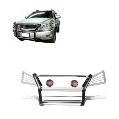 Black Horse Off Road - Black Horse 17G80330MSS-PLFR Stainless Steel Grille Guard w/LED for RX330/RX350