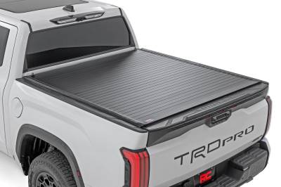Rough Country Suspension Systems - Rough Country Hard Roll-up Tonneau Cover for 22-25 Toyota Tundra 5.5' 50514551