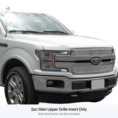 APS - APS Stainless Billet Grille-Polish 18-20 F150 King Ranch GR06FFD43S