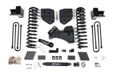 Zone Offroad - Zone Offroad ZONF106 17-19 Ford F250/350 Super Duty 4" Lift Kit 2" Rear Block Ga