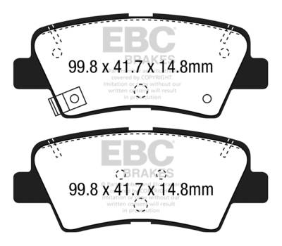 EBC Brakes - EBC Brakes DP32188C Redstuff Ceramic Low Dust Brake Pads