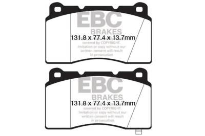 EBC Brakes - EBC Brakes DP32147C Redstuff Ceramic Low Dust Brake Pads for Genesis Coupe