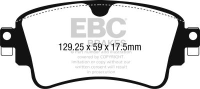 EBC Brakes - EBC Brakes DP32254C Redstuff Ceramic Low Dust Brake Pads
