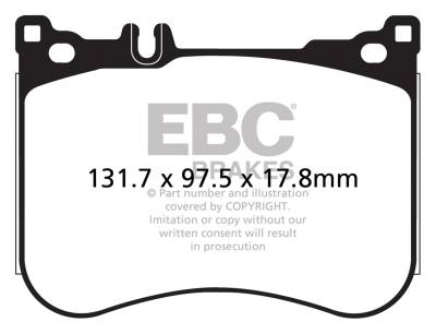 EBC Brakes - EBC Brakes DP32178C Redstuff Ceramic Low Dust Brake Pads
