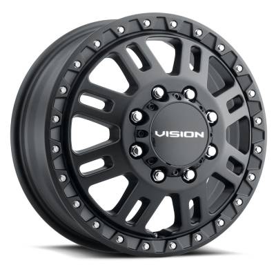 Vision Wheel - Vision Wheels 408 Manx 2 17x6.5 8x210 121mm Black Matte 408A7679SBF