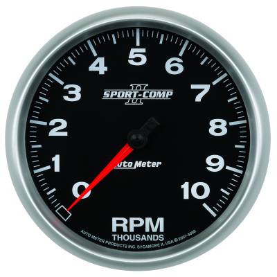 AutoMeter - AutoMeter 3698 Sport-Comp II In-Dash Tachometer Gauge 5" 10000RPM