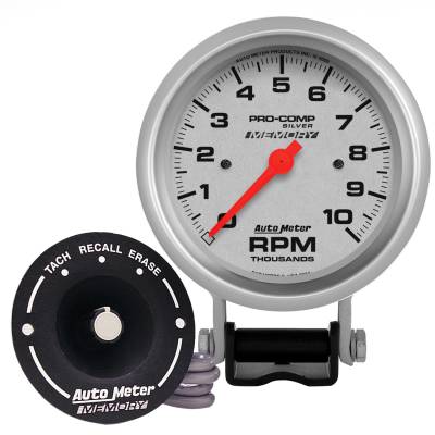 AutoMeter - AutoMeter 6604 Ultra-Lite Tachometer Gauge 3.75" 10000RPM w/Memory