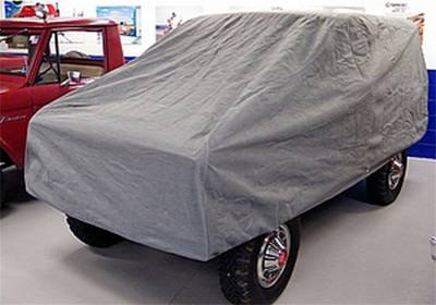 Rampage - Rampage 1703 Custom Car Cover 4 Layer Breathable Grey for 66-77 Ford Bronco