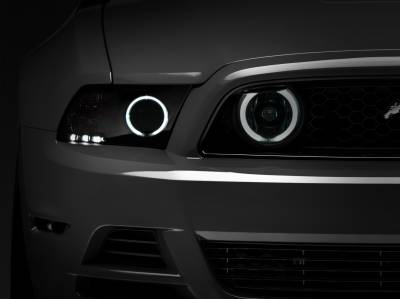 Raxiom - Raxiom 49177 CCFL Halo Fog Lights Smoked Compatible for 13-14 Mustang GT