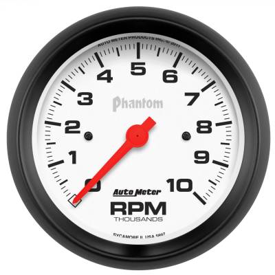 AutoMeter - AutoMeter 5897 Phantom In-Dash Tachometer Gauge 3-3/8" 10000RPM