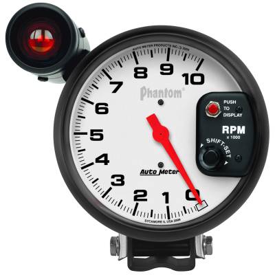 AutoMeter - AutoMeter 5899 Phantom Tachometer Gauge 5" 10000RPM w/Shift Light