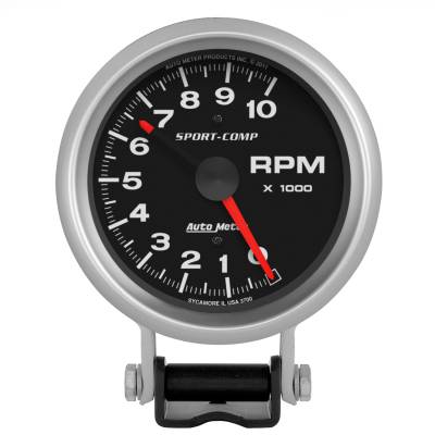 AutoMeter - AutoMeter 3700 Sport-Comp Tachometer Gauge 3.75" 10000RPM