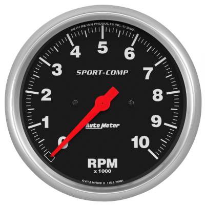 AutoMeter - AutoMeter 3990 Sport-Comp In-Dash Tachometer Gauge 5" 10000RPM