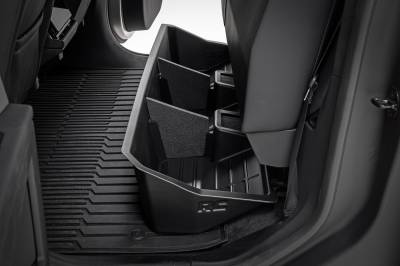 Rough Country Suspension Systems - Rough Country Rear Underseat Storage Bin Black for Tesla Cybertruck RC09902