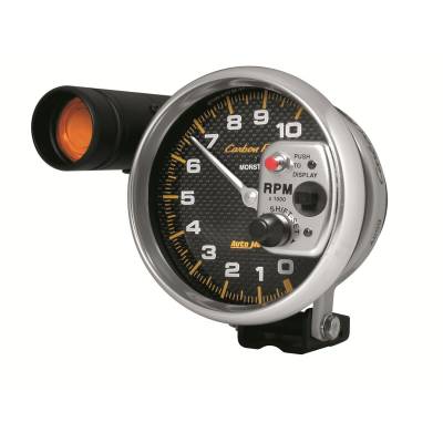 AutoMeter - AutoMeter 4899 Carbon Fiber Tachometer Gauge 5" 10000RPM w/Shift Light