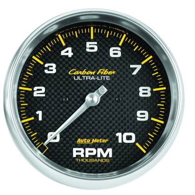 AutoMeter - AutoMeter 4898 Carbon Fiber In-Dash Tachometer Gauge 5" 10000RPM