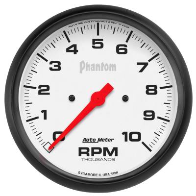 AutoMeter - AutoMeter 5898 Phantom In-Dash Tachometer Gauge 5" 10000RPM