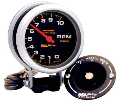 AutoMeter - AutoMeter 6601 Pro-Comp Tachometer Gauge 3.75" 10000RPM w/Memory