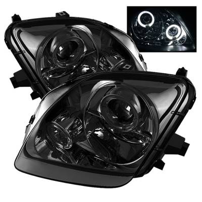 Spyder Auto - Spyder Auto 5011053 LED Halo Projector Headlights Chrome/Smoked