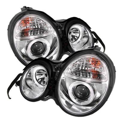 Spyder Auto - Spyder Auto 5011282 Halo Projector Headlights for 95-99 E300 E320 E420 E430