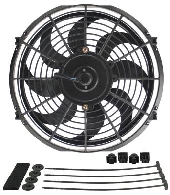 Derale - Derale 18912 12" Dyno-Cool Curved Blade Electric Fan