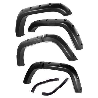 Rugged Ridge - Rugged Ridge 11634.10 All Terrain 6Pc Fender Flare Kit 84-01 Jeep Cherokee XJ 4D