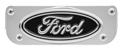 Gatorback - Gatorback Replacement 10" Mud Flap Plate Stainless Ford Oval Logo GB755758