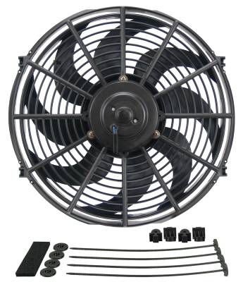 Derale - Derale 18914 14" Dyno-Cool Curved Blade Electric Fan