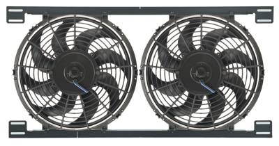 Derale - Derale 16824 Dual 12" Electric Tornado Fan Kit