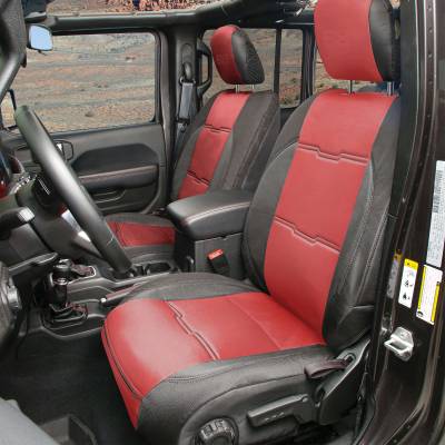 Smittybilt - Smittybilt 578130 Neoprene Seat Cover Front/Rear Red for 20-25 Gladiator