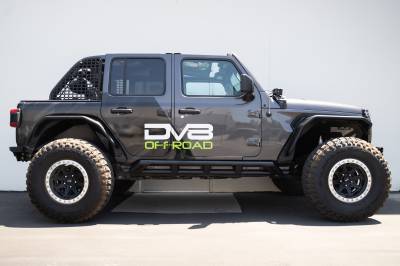 DV8 Offroad - DV8 Offroad SRJL-07 FS-15 Series Rock Sliders for 18-25 Jeep Wrangler JL 4DR