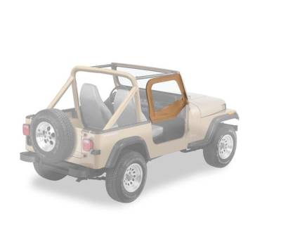 Bestop - Bestop 51780-37 Front Upper Soft Half Doors Spice for 88-95 Jeep Wrangler YJ