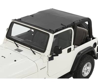 Bestop - Bestop 52404-35 Sun Safari Ext Bikini Top Black Diamond for 97-06 Wrangler TJ