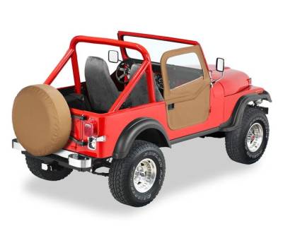 Bestop - Bestop 51778-37 Front Full 2Pc Soft Doors Spice for 76-86 Jeep CJ7/YJ