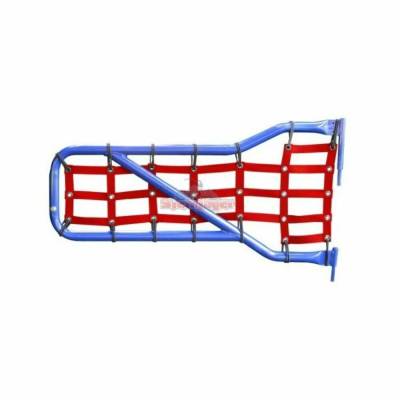 Steinjager - Steinjager Cargo Net Tube Door Covers Front Red for Wrangler JL J0048417