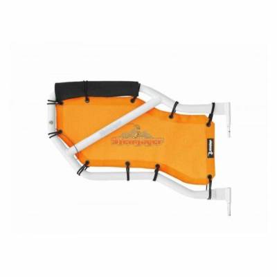 Steinjager - Steinjager Mesh Tube Door Covers Rear-Orange for Wrangler JL J0048379