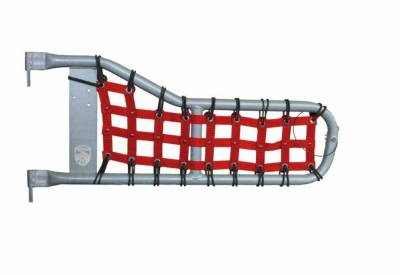 Steinjager - Steinjager Cargo Net Tube Door Covers Front Red for Wrangler TJ J0043691