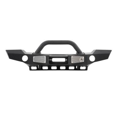 Smittybilt - Smittybilt 76892 XRC Atlas Front Winch Bumper Black for Jeep Wrangler JK 2/4DR F