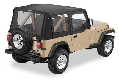 Bestop - Bestop 51120-15 Black Denim Replace-A-Top +Door Skins for 88-95 Jeep Wrangler YJ