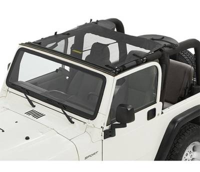 Bestop - Bestop 52403-11 Sun Targa Bikini Top-Mesh for 97-06 Jeep Wrangler TJ
