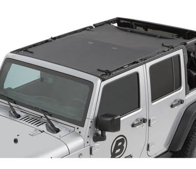Bestop - Bestop 52401-35 Sun Safari Ext Bikini Top Black Diamond for 07-18 Jeep JK 4DR